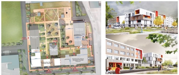 44 - Projet de renouvellement urbaine du quartier Chasse Royale à Valenciennes - Démolition Réhabilitation Construction
